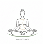 Logo przedstawiające zarys medytującej kobiety