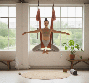Read more about the article Aerial joga – co to jest? Przewodnik po praktyce