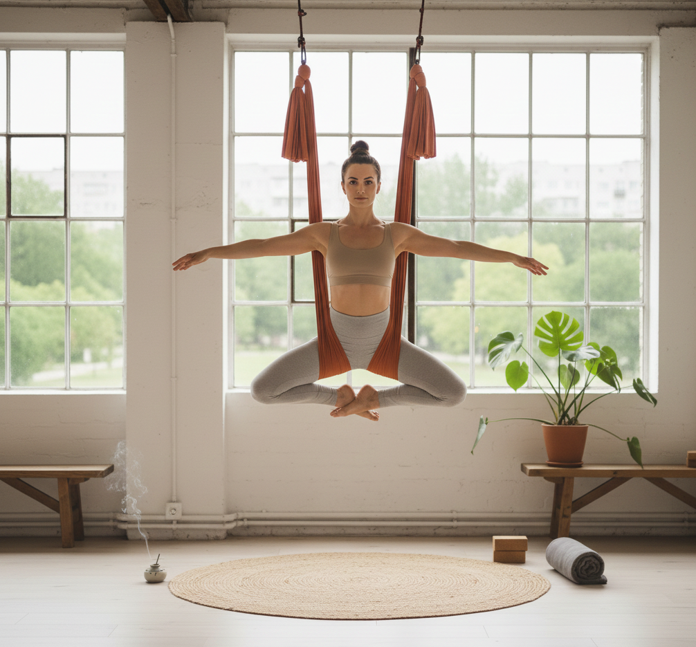 You are currently viewing Aerial joga – co to jest? Przewodnik po praktyce